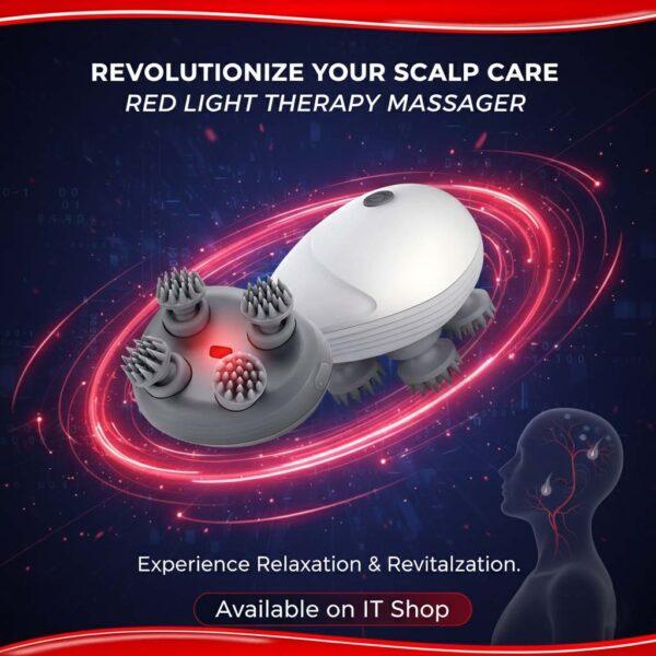 Electric Scalp Massager for Hair Growth - 4 Head Smart Head Massager